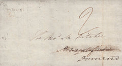 132226 1822 MAIL BRISTOL TO MANGOTSFIELD, DOWNEND (BRISTOL) WITH 'BRISTOL/122' DATED MILEAGE MARK.