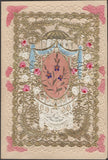 135016 1861 VALENTINE ENVELOPE WITH CARD USED LOCALLY BRAMPTON, CUMBERLAND.