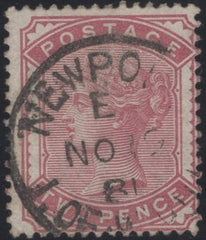 137409 1880 2D PALE ROSE (SG168) FINE TO VERY FINE USED.