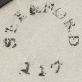 137446 1827 MAIL SLEAFORD TO LONDON WITH 'SLEAFORD/117' CIRCULAR MILEAGE MARK (LI854).