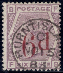 56418 1883 6D ON 6D LILAC (SG162)(FB) FINE USED.