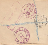 100378 - 1958 2/6 CASTLE USAGE TO USA.