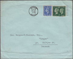 100447 - 1948 MAIL SLOUGH TO DENMARK/CENTENARY ISSUE.