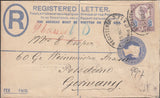 100648 - 1898 REGISTERED MAIL LONDON TO GERMANY.