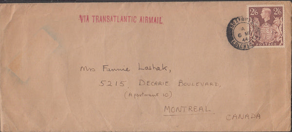 100725 - 1944 MAIL COLCHESTER TO MONTREAL.