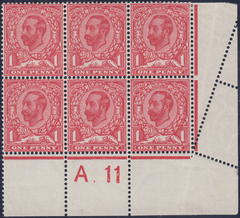 104587 - 1911 1D DOWNEY (SG329) ERROR OF PERFORATION.