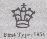 105386 - PL.1 MATCHED PAIR LETTERED NL LARGE CROWN WATERMARK (C6) INVERTED AND UPRIGHT.