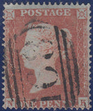 106838 - 1853-4 DIE 1 PL.162 MATCHED PAIR 1D IMPERF (SG8) AND 1D PERF (SG17) LETTERED NK.