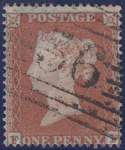 106863 - 1853-4 DIE 1 PL.163 MATCHED PAIR 1D IMPERF (SG8) AND 1D PERF (SG17) LETTERED FF.