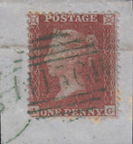 107264 - 1855 DIE 2 PL.15 MATCHED TRIO S.C.16 (SG21) AND L.C.14 (SPEC C6) X 2 ONE WITH WATERMARK INVERTED LETTERED AG.