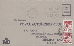 108117 - 1978 UNPAID MAIL USED LOCALLY IN BIRMINGHAM.
