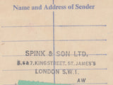 109700 - 1963 REGISTERED AIR MAIL LONDON TO USA/METER MARK/EX SPINK.
