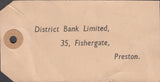 109765 - 1957? BANKER'S SPECIAL PACKET PARCEL TAG.