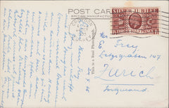 109909 - 1935 MAIL CROYDON TO ZURICH/SILVER JUBILEE ISSUE.
