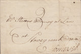 110286 - 1779 'SHERBORNE/POFT OFFICE' TYPE J DISTINCTIVE HAND STAMP (DT505) ON MAIL TO LONDON.
