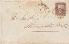 111708 - 1848 MAIL SHERBORNE TO STURMINSTER NEWTON/PROMISSORY NOTE/WAFER SEAL.