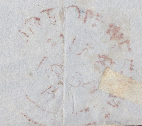 112435 1850-1854 1D ARCHER EXPERIMENTAL PERFORATION PLATE 101 (NI)(SG16b) USED ON COVER KIRBY LONSDALE (WESTMORLAND) TO LANCASTER.