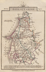 112580 1819 MAP OF DORSET BY CARY.