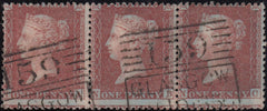 112857 1856 PL.24 (SG29) STRIP OF THREE LETTERED NA NB NC.