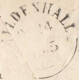 113459 1845 "528" NUMERAL OF MILDENHALL (SUFFOLK)/1D PINK ENVELOPE.