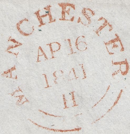 114517 THE DISTINCTIVE "FISHTAIL" MALTESE CROSS OF MANCHESTER ON COVER (SPEC A2ub CAT £2500).