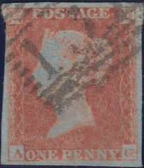 114981 PL.148 IN THE VERY SCARCE RED-ORANGE SHADE (AG)(SG12var).