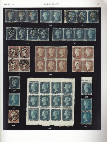 115948 "GREAT BRITAIN STAMPS AND POSTAL HISTORY" CHRISTIE'S AUCTION JUNE 1996.