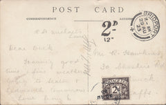 117389 1923 UNPAID MAIL BRIDPORT TO SMETHWICK.