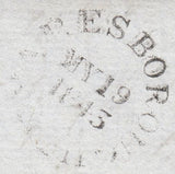 117568 1843 LONDON NO. '8' IN MALTESE CROSS ON COVER (SPEC B1uh).