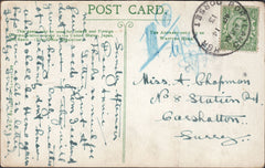 117703 1913 DORSET/'PORTLAND HBR DORSET' SKELETON STYLE DATE STAMP.
