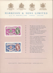 117934 1960 EUROPA (SG621-622) HARRISON AND SONS PRESENTATION CARD.
