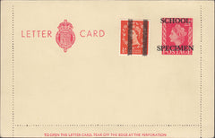 118575 1955 2½D CARMINE LETTER CARD/POST OFFICE TRAINING.