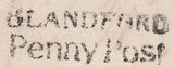 119620 1833 DORSET/'BLANDFORD PENNY POST' HAND STAMP (DT54).