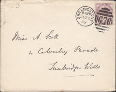 119897 1899 MAIL SHILLINGSTONE TO TUNBRIDGE WELLS.