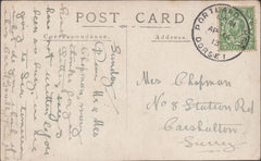 119962 1913 DORSET/'PORTLAND HBR DORSET' SKELETON STYLE HAND STAMP (30MM).