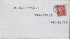 121452 '943' NUMERAL OF BEAMINSTER (DORSET) ON COVER TO SALISBURY.