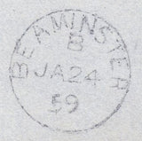 121452 '943' NUMERAL OF BEAMINSTER (DORSET) ON COVER TO SALISBURY.