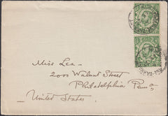 121506 1912 MAIL HURSTBOURNE TARRANT (HANTS) TO USA.