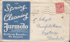 121759 1927 ADVERTISING MAIL DORCHESTER TO LONG BREDY WITH CONTENTS.