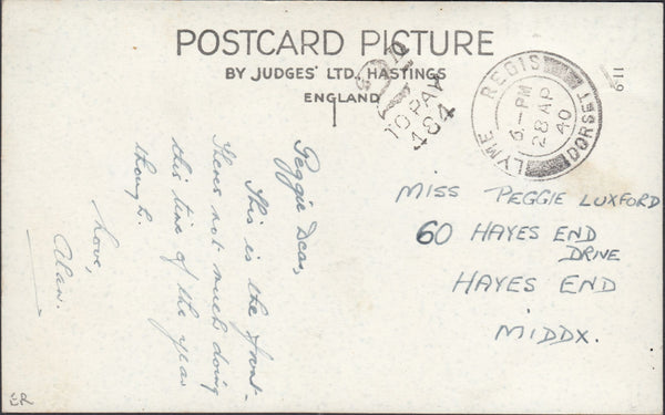 121996 COLLECTION OF LYME REGIS CANCELLATIONS AND USAGES.