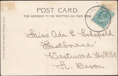 122144 1903 MAIL TO DEVON WITH PIDDLEHINTON SKELETON DATE STAMP.