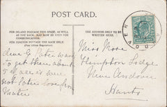 123006 1904 MAIL USED IN ANDOVER WITH 'ANDOVER/X' SKELETON DATE STAMP.