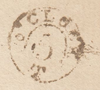 123338 1775 MAIL WITHIN LONDON WITH 'JONES' LONDON RECEIVER'S HAND STAMP.