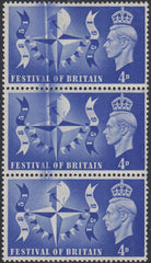 124187 1951 4D FESTIVAL OF BRITAIN (SG514) DR BLADE FLAW.