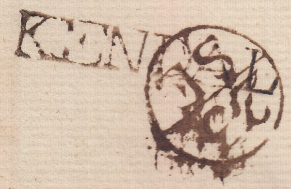 128382 1772 (WILLCOCKS MANUSCRIPT DATING) MAIL KENDAL TO LONDON WITH 'KENDAL' HAND STAMP (WE178).