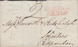 128642 GROUP OF FOUR 1831-1839 COVERS WITH 'HALIFAX/PENNY POST' HAND STAMPS (YK1211/YK1213).