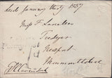 128679 GROUP OF FOUR COVERS 1837-1838 WITH 'LEEDS/PENNY POST' HAND STAMP (YK1800).