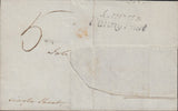 128679 GROUP OF FOUR COVERS 1837-1838 WITH 'LEEDS/PENNY POST' HAND STAMP (YK1800).