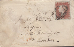 128799 1846 MAIL BRISTOL TO LONDON WITH 'REDLAND/PENNY POST' HAND STAMP (BS159).