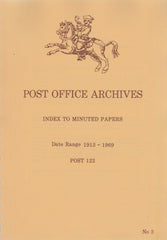 129092 POST OFFICE ARCHIVES: INDEX TO MINUTED PAPERS.